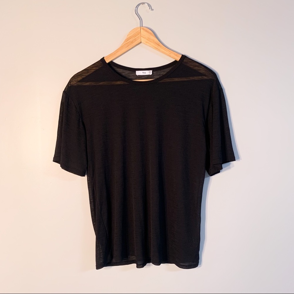 Or 3/$50 Aritzia | TNA | semi-sheer t-shirt